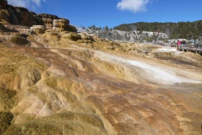 Mound Terrace at Mammoth Hot Springs in Yellowstone