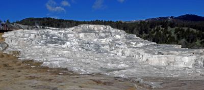 Minerva Terrace at Mammoth Hot Springs in Yellowstone