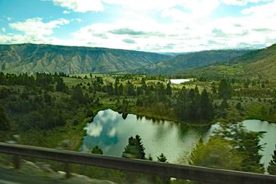Mountain lake in Yellowstone National Park