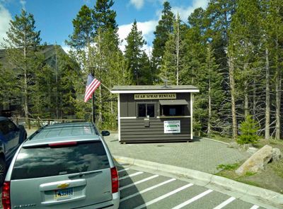Lunch stop at Canyon Village in Yellowstone National Park