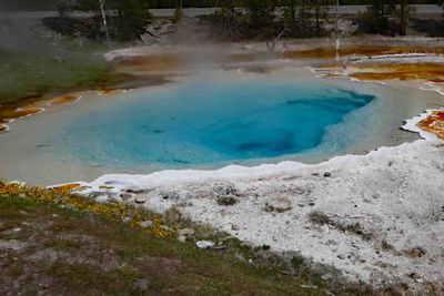 Celestine Pool is a hot spring on the Fountain Paint Pot Trail