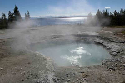 Ledge Spring in West Thumb Geyser Basin in Yellowstone