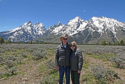Photo stop at Teton Fault viewpoint