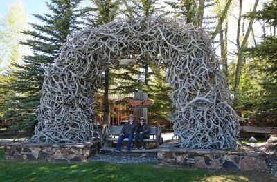 Antler Arch at the Rustic Inn at Jackson Hole, WY