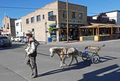 On the street in Jackson, Wyoming