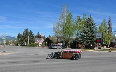 On the street in Afton, WY