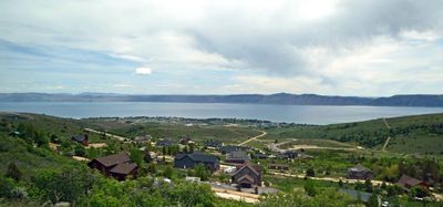 Bear Lake is 20 miles long, 8 miles wide, and straddles the Utah-Idaho border