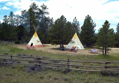 Tipis for rent inside Bryce Canyon National Park