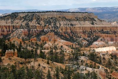 Looking toward the Chinese Wall in Bryce Canyon National Park