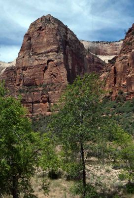 Angels Landing in Zion Canyon is a 1,488-foot tall rock formation