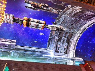 Star Wars on the canopy above Fremont Street