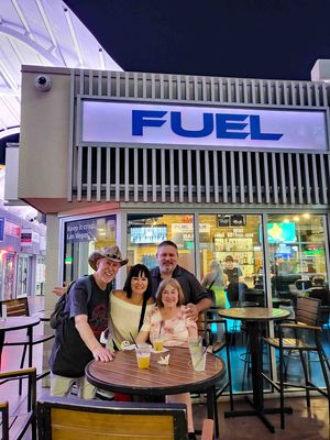 Finishing the day at our favorite Fuel Bar in Las Vegas at 1:30 AM