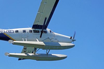 Seaplane above our Zodiac