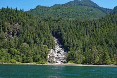 Granite Falls on Indian Arm Glacial Fjord, Vancouver, BC