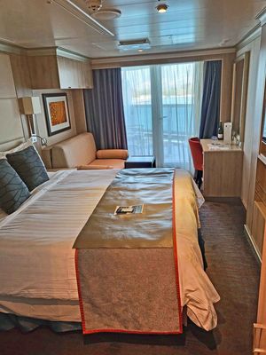 Our cabin aboard the Holland America (HAL) Koningsdam