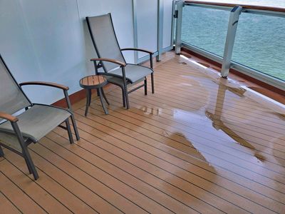 Our balcony on HAL cabin 7109