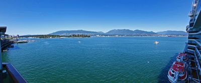 View of Vancouver Harbor from our balcony