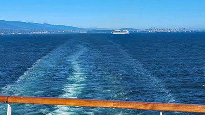 Sailing away from Vancouver, BC