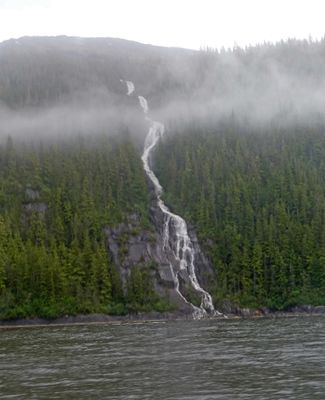 Waterfall in Tracy Arm Fjord, AK