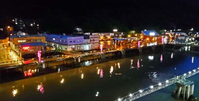 Leaving Juneau after dark