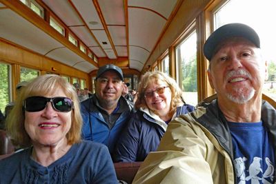 Aboard the White Pass & Yukon Railroad with Michael & Dawn