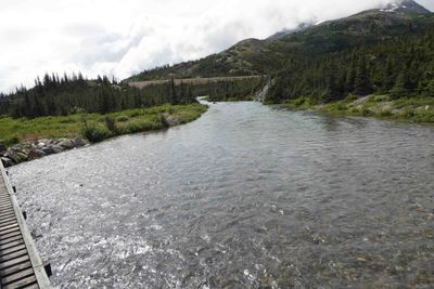 Crossing the Yukon River on the White Pass & Yukon Railroad Route