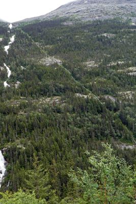 Pipeline for the Goat Lake Hydroelectric Project moves water from Goat Lake and provides power to Skagway & Haines, AK