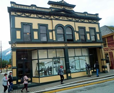 The White Pass & Yukon Route Railway administration building (built in 1900) is now a museum