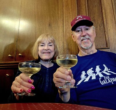 Champagne welcome to the brothel in the Red Onion Saloon, Skagway, AK
