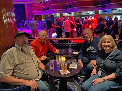 With Charlie & Tom in B.B King Blues Club.B King Blues Club