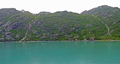 Waterfalls in Glacier Bay National Park