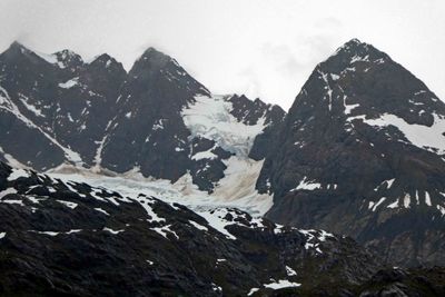 Mountains in Glacier National Park are part of the Rocky Mountains