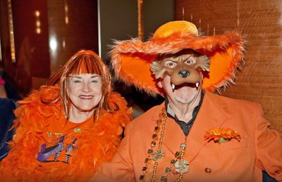 Dressed for Orange Night on the Koningsdam