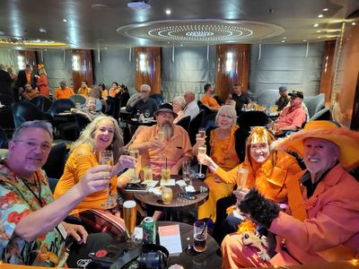 Orange Night Party in B.B. King Blues Club on HAL Koningsdam