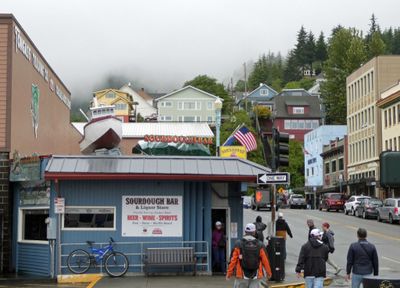 Last stop on the Ketchikan Pub Crawl is the Sourdough Bar (known as the fishermen's bar)