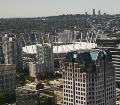 BC Place is home to professional Canadian Football, Rugby, and Soccer teams