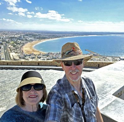 Overlooking Agadir, Morocco Beach