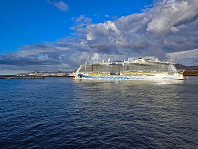 Docked in Arrecife, Lanzarote Island (4th largest in Canary Island Archipelago).jpg