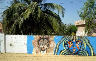 Street art in village in Senegal.JPG