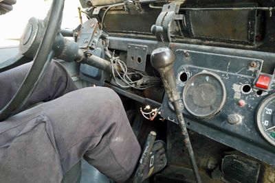 Dashboard of 4X4 that we were taking a ride in.JPG