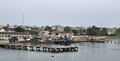 View of Banjul, Gambia from our balcony on the ship.jpg