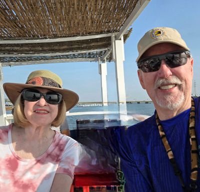 On the top deck of the Lazy Day boat.jpg