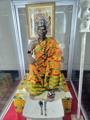 Wardrobe of a king of one tribe in Ivory Coast.jpg