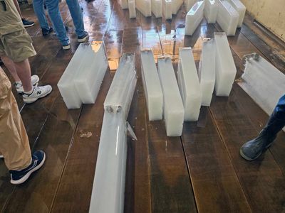 Finished batch of ice in the Sekondi Ice House.jpg