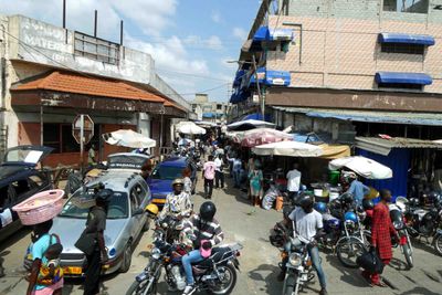 Street market in Loma, Togo.JPG