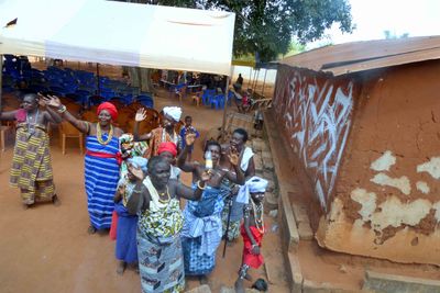 Farewell from ladies of Akepe, Togo.JPG