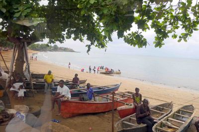 Pantufo Is a fishing village on the Gulf of Guinea in Sao Tome & Principe.JPG
