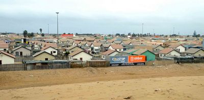 'Townships' are where most of the working population of Walvis Bay, Namibia live.JPG