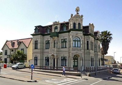 Historic Hohenzollernhaus, built 1904 to 1906, in Swakopmund, Namibia.JPG