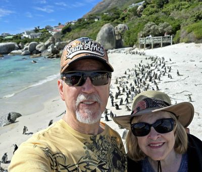 Bill & Susan at Boulders Beach, South Africa.jpg